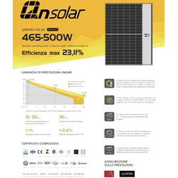 QN saulės energija QNN182-HS470-60 (juodas rėmelis) 470W