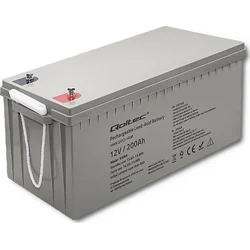 Qoltec AGM-Batterie | 12V | 200Ah | max. 3000A