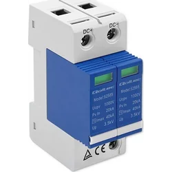 Qoltec DC odvodnik prenapetosti | 2P | 1000V | T2 | B+C