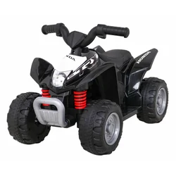 Quad Honda 250X TRX a batería LED negro Bocina Ecopiel