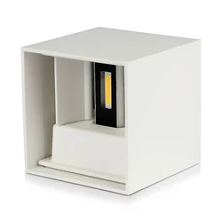 Quadratische LED-Wandleuchten - Bridgelux - IP65 - Weiß - 11W - 1360 Lumen - 3000K