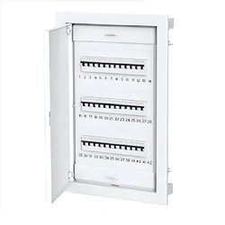 Quadro elettrico da incasso 36+6 porta metallica moduli 3 file a 850º C IP40