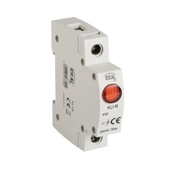 Raudona modulinė signalinė lemputė TH35 Ideali Kanlux KLI-R 23320