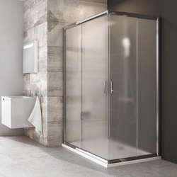 Ravak Blix rectangular shower wall, BLRV2K-120, gloss+Grape glass
