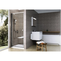 Ravak Pivot hinged shower door, PDOP1-90, satin+transparent glass