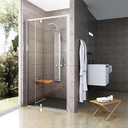 Ravak Pivot hinged shower door, PDOP2-110, glossy+transparent glass