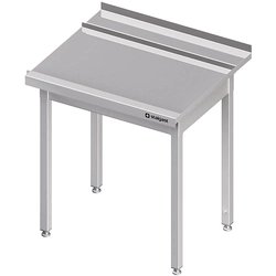 Razkladalna miza (P), brez police, za pomivalni stroj STALGAST 1100x750x880 mm, privijačena