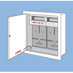 Разпределителна уредба за вдлъбнатинаRW-1-2L-12, място за2 броячи1F и2x6 тип защита