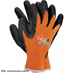 RDR-NEO - Guantes de protección de tejido de punto fluorescente, recubiertos - 2 colores - 7-11