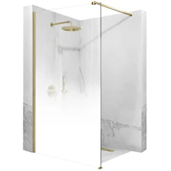 Rea Aero Ombre shower wall Brushed Gold/White 110