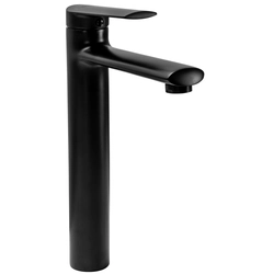 REA BUZZ Black High Washbasin Mixer