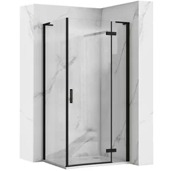 REA Cabine de Douche Hugo Noir 80x90