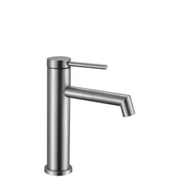 Rea Foss Washbasin Faucet brushed nickel Inox low nickel brush