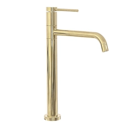 REA LUGANO SLIM Mezclador Lavabo Alto Dorado