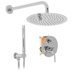 REA Lungo Chrome Concealed Shower Set + BOX