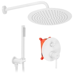 REA Lungo White built-in shower set + BOX