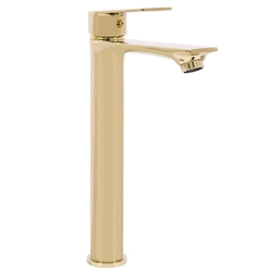 REA MAYSON Gold tall basin mixer