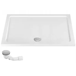 Rea Savoy acrylic shower tray white 80x100