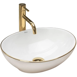 Rea Sofia Gold Edge countertop sink