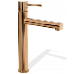 Rea Tess Rose Gold tall basin mixer