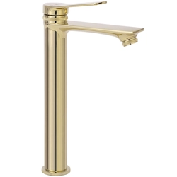 REA VIRAL Gold High Washbasin Mixer