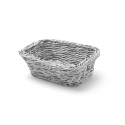 Rectangular basket, gray, 190x130 mm