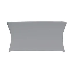 Rectangular table cover, length 182,9 cm, gray