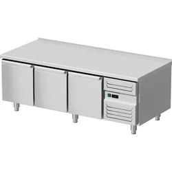 Refrigerated base, 1600x700x600 mm, 3 door, GN 1/1