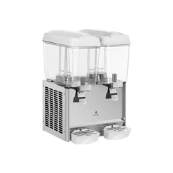 Refrigerated beverage dispenser 2x18 l