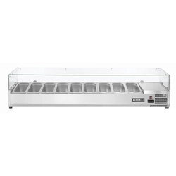 Refrigerated Display Cabinet Salad Counter 9x 1/3 Gn Hendi 232996