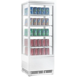 Refrigerated Display Case Capacity 98l White Amitek Ak98eb