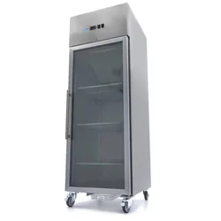 Refrigerated gastronomy cabinet with glass front 2/1 GN - 600l