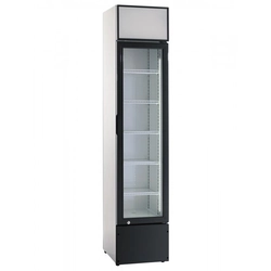 Refrigerated glass cabinet 160L SS-P160FA SLIM