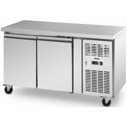 Refrigerated table on wheels - 260 l - 2 chambers - 136 x 70 cm - class B - stainless steel - Royal Catering 10013275 RCRT-2D280 4062859257277