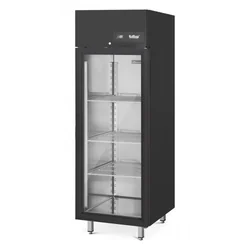 Refrigeration Cabinet Fridge Glass Black Rilling 650l 695x810x2020