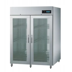 Refrigeration cabinet Line 1300L with glass door, with LED lighting GN 2/1