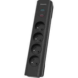 Regleta con protección contra sobretensiones Philips SPN 4 tomas 2 m negro (Phil-SPN7040BA/60)