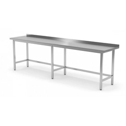 Reinforced wall table without shelf 2200 x 600 x 850 mm POLGAST 102226-6 102226-6