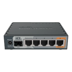 Reititin hEX S, 5 x Gigabit, 1 xSFP, RouterOS L4 - Mikrotik RB760iGS