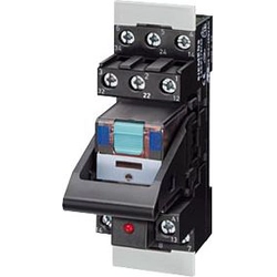 Relais industriel Siemens 3P 24V DC avec LED 3,5mm brochage (LZS:PT3A5L24)