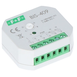 relé biestable,4 funcional, empotrar, dos circuitos de control BIS-409