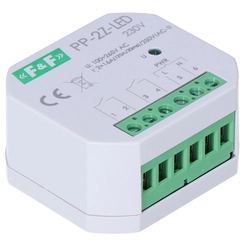 relé electromagnético,2Z 16A, empotrable PP-2Z-LED-230V