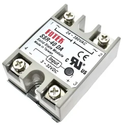 Ρελέ Ημιαγωγός Επαφές Φωτογραφία SSR-40DA 32VDC 380VAC