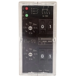 Releu de sincronizare Schneider Electric 2P 5A 0,001sek-99h 220-230V Funcționare ciclică AC/DC, (pornire de la pornire întârziată) RTX-170 220/230