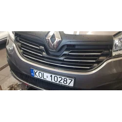 Renault Trafic III - CHROM-Lamellen Verchromter GRILL