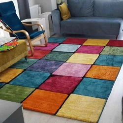 Renkli checkered rug, 160 x 230 cm, mix of colors