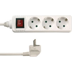 REV power strip 3 sockets 1.4 m white (512351555)