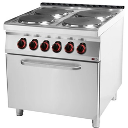 RF | Cocina eléctrica 14 kW + horno GN 2/1 Redfox SPT-90/80-21E