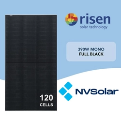 Risen RSM40-8-390MB Täismust 390W Päikesepaneel