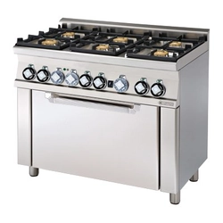 RM | Gas cooker with electric ovenRM CF6-610 GEM 6-palnikowa 27 kW